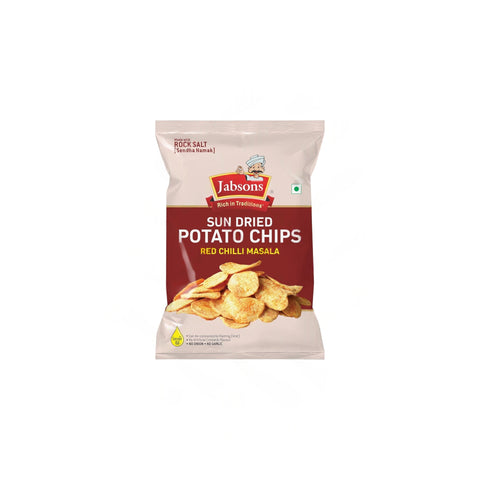 Jabsons Sun Dried Potato Chips Red Chilli Masala 110g