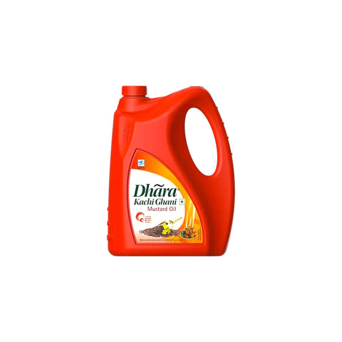 Dhara Kachi Ghani Mustard Oil 5 L