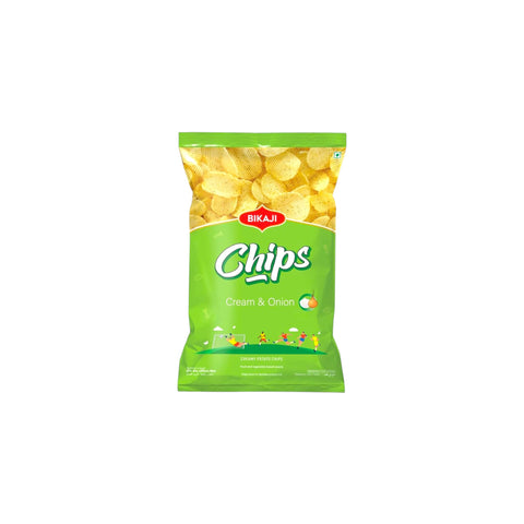 Bikaji Potato Chips Cream N Onion 80g