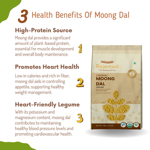 Organic Moong Dal Skinless 2 Kg