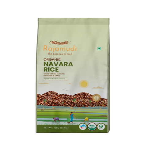 navara rice, organic navara rice, organic red rice, rajamudi navara rice, unpolished navara rice, navara rice 4lb, buy navara rice, rajamudi navara rice, rice for diabetic people, navara red rice 