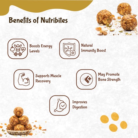 Rajamudi Dink Nutribites 500 gms | Dry Fruits & Seeds Ladoo