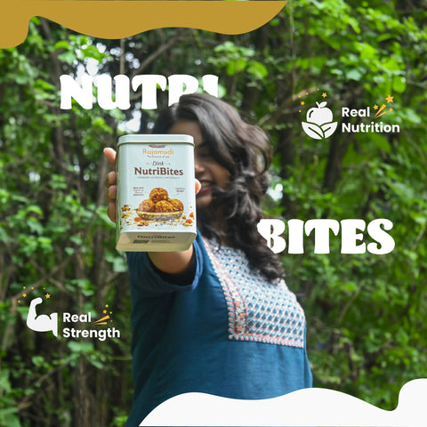 Rajamudi Dink Nutribites 500 gms | Dry Fruits & Seeds Ladoo