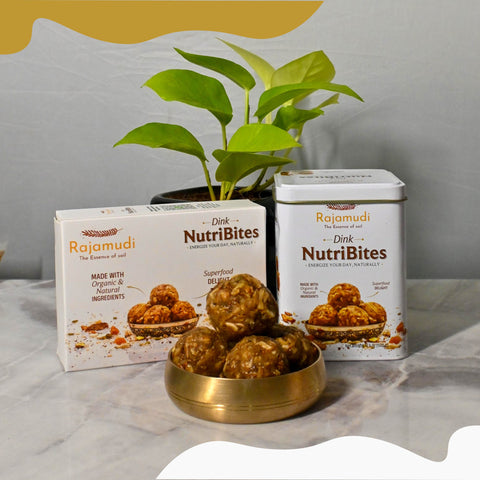 Rajamudi Dink Nutribites 500 gms | Dry Fruits & Seeds Ladoo