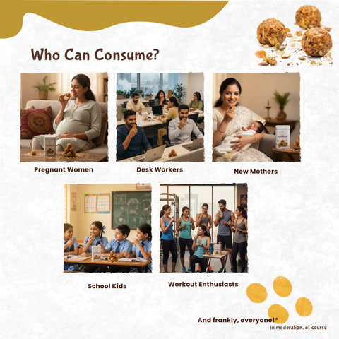Rajamudi Dink Nutribites 500 gms | Dry Fruits & Seeds Ladoo