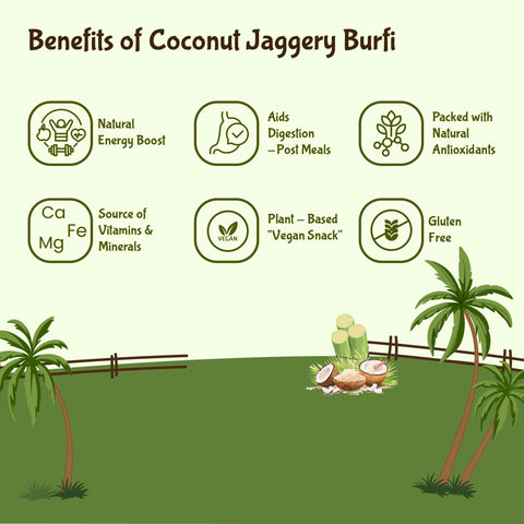 Rajamudi Jaggery Coconut Burfi 150 Grams