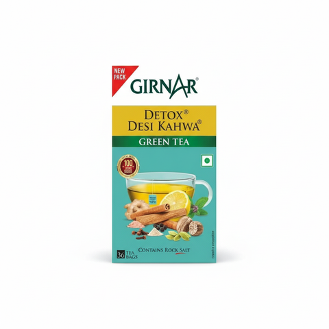 Girnar Detox Green Tea,36 Sachet Pack